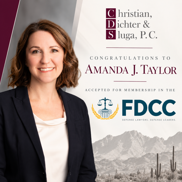 Amanda J. Taylor Admitted to Federation of Defense & Corporate Counsel